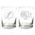 NHL Tampa Bay Lightning 2pc Rocks Glass Set