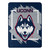 Connecticut Huskies Blanket 46x60 Micro Raschel Dimensional Design Rolled Special Order