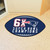 New England Patriots Football Mat "6X Super Bowl Champions" Logo Brown