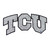 TCU Horned Frogs Bling Decal "TCU" Logo