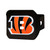 Cincinnati Bengals Color Hitch Cover - Black Striped B Priamry Logo Orange