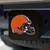 Cleveland Browns Color Hitch Cover - Black Helmet Primary Logo Orange