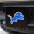 Detroit Lions Color Hitch Cover - Black "Lion" Logo Blue