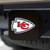 Kansas City Chiefs Color Hitch Cover - Black KC Arrow Primary Logo Red