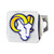 Los Angeles Rams Color Hitch Cover - Chrome Rams Primary Logo Yellow