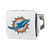 Miami Dolphins Color Hitch Cover - Chrome Dolphin Primary Logo Aqua