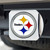 Pittsburgh Steelers Color Hitch Cover - Chrome Steeler Primary Logo White