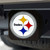 Pittsburgh Steelers Color Hitch Cover - Black Steeler Primary Logo White