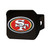 San Francisco 49ers Color Hitch Cover - Black Oval SF Primary Logo Red