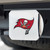 Tampa Bay Buccaneers Color Hitch Cover - Chrome Pirate Flag Primary Logo Red