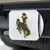 University of Wyoming Color Hitch Cover - Chrome 3.4"x4"