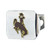 University of Wyoming Color Hitch Cover - Chrome 3.4"x4"