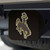 University of Wyoming Hitch Cover - Color on Black 3.4"x4"