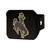 University of Wyoming Hitch Cover - Color on Black 3.4"x4"