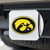 University of Iowa Color Hitch Cover - Chrome 3.4"x4"