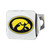 University of Iowa Color Hitch Cover - Chrome 3.4"x4"