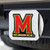 University of Maryland Color Hitch Cover - Chrome 3.4"x4"