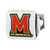 University of Maryland Color Hitch Cover - Chrome 3.4"x4"