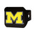 University of Michigan Hitch Cover - Color on Black 3.4"x4"