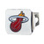 NBA - Miami Heat Color Hitch Cover - Chrome 3.4"x4"