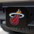 NBA - Miami Heat Hitch Cover - Color on Black 3.4"x4"