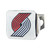 NBA - Portland Trail Blazers Color Hitch Cover - Chrome 3.4"x4"