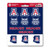 Arizona Wildcats Mini Decal 12-pk 12 Various Logos / Wordmark