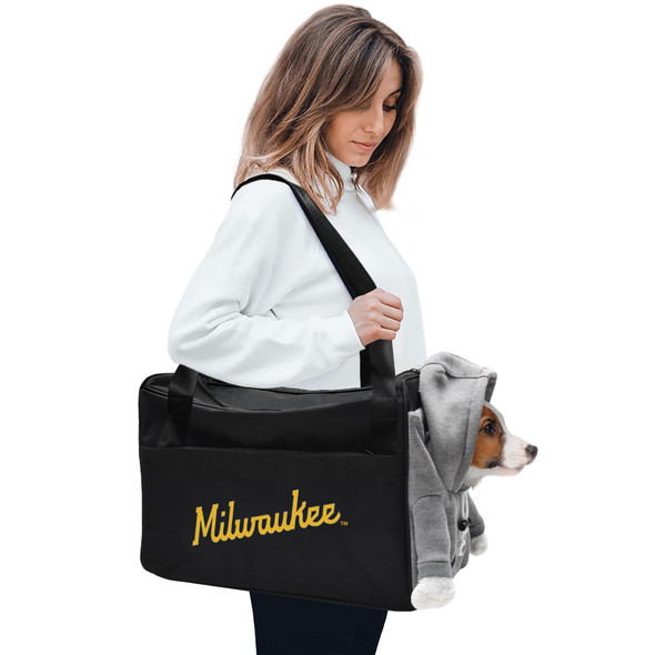 Milwaukee Brewers Furry Fan Pet Carrier