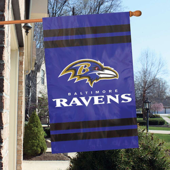Baltimore Ravens Applique Banner Flag