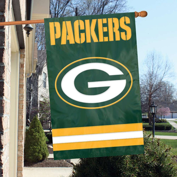 Green Bay Packers Applique Banner Flag