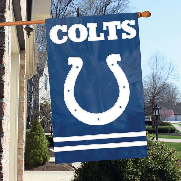 Indianapolis Colts Applique Banner Flag