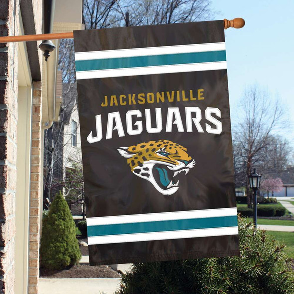 Jacksonville Jaguars Applique Banner Flag