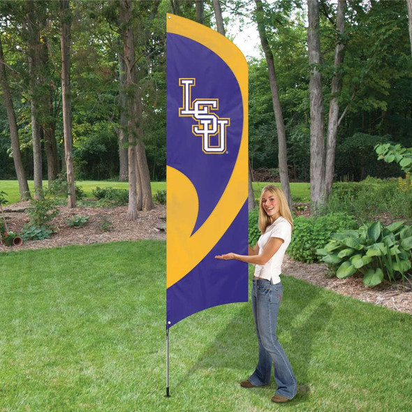 LSU Tigers Tall Team Flag Kit