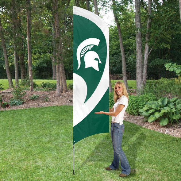 Michigan State Spartans Tall Team Flag Kit