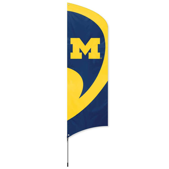 Michigan Wolverines Tall Team Flag Kit