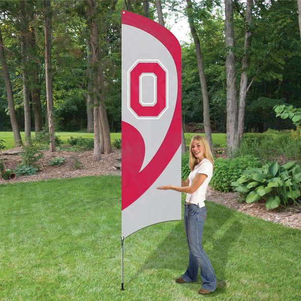 Ohio State Buckeyes Tall Team Flag Kit
