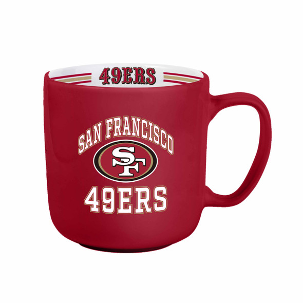 San Francisco 49ers 15oz Stripe Design Coffee Mug San Francisco 49ers 15oz Stripe Design Coffee Mug