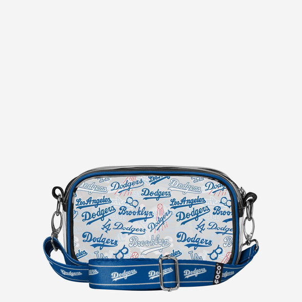 Los Angeles Dodgers Repeat Retro Print Clear Crossbody Bag