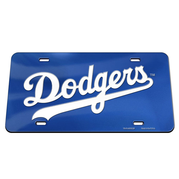Los Angeles Dodgers Specialty Acrylic License Plate Los Angeles Dodgers Specialty Acrylic License Plate