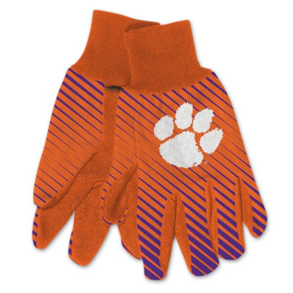 Clemson Tigers Two Tone Gloves Adult Size