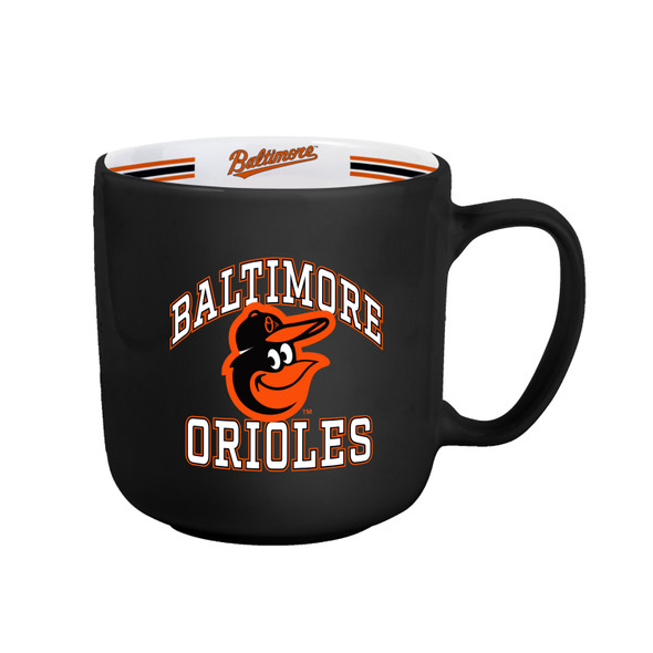 Baltimore Orioles Coffee Mug 15oz Stripe Design
