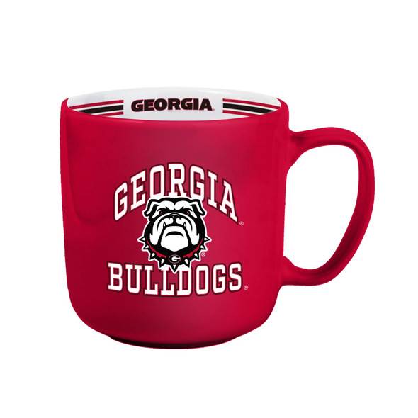 Georgia Bulldogs Coffee Mug 15oz Stripe Design