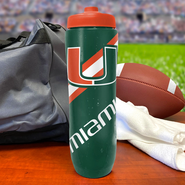 Miami Hurricanes Squeezy Water Bottle