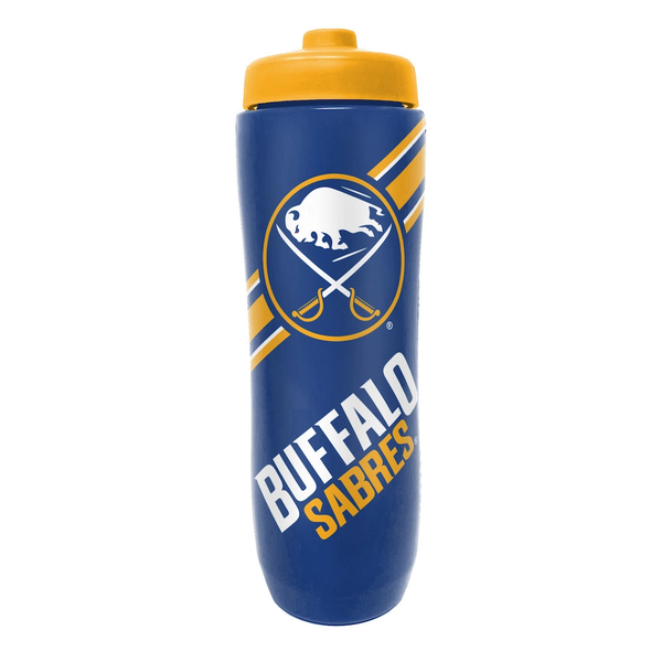 Buffalo Sabres Squeezy Water Bottle Sports Drink Bottle Fan Gear