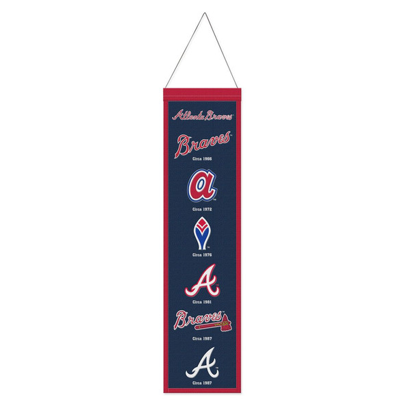Atlanta Braves Banner Wool 8x32 Heritage Evolution Design