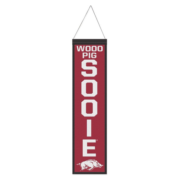 Arkansas Razorbacks Banner Wool 8x32 Heritage Slogan Design