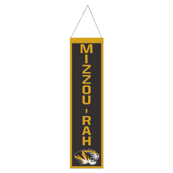 Missouri Tigers Banner Wool 8x32 Heritage Slogan Design