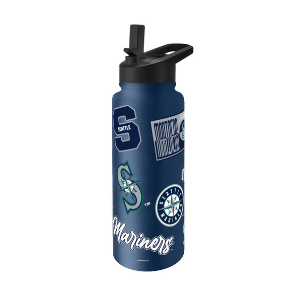 Seattle Mariners Quencher Bottle 34oz Stainless Steel Dreamweave