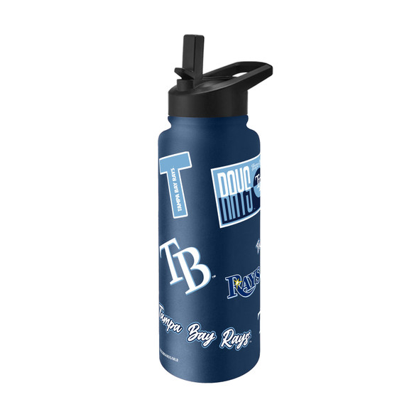 Tampa Bay Rays Quencher Bottle 34oz Stainless Steel Dreamweave