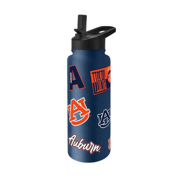 Auburn Tigers Quencher Bottle 34oz Stainless Steel Dreamweave
